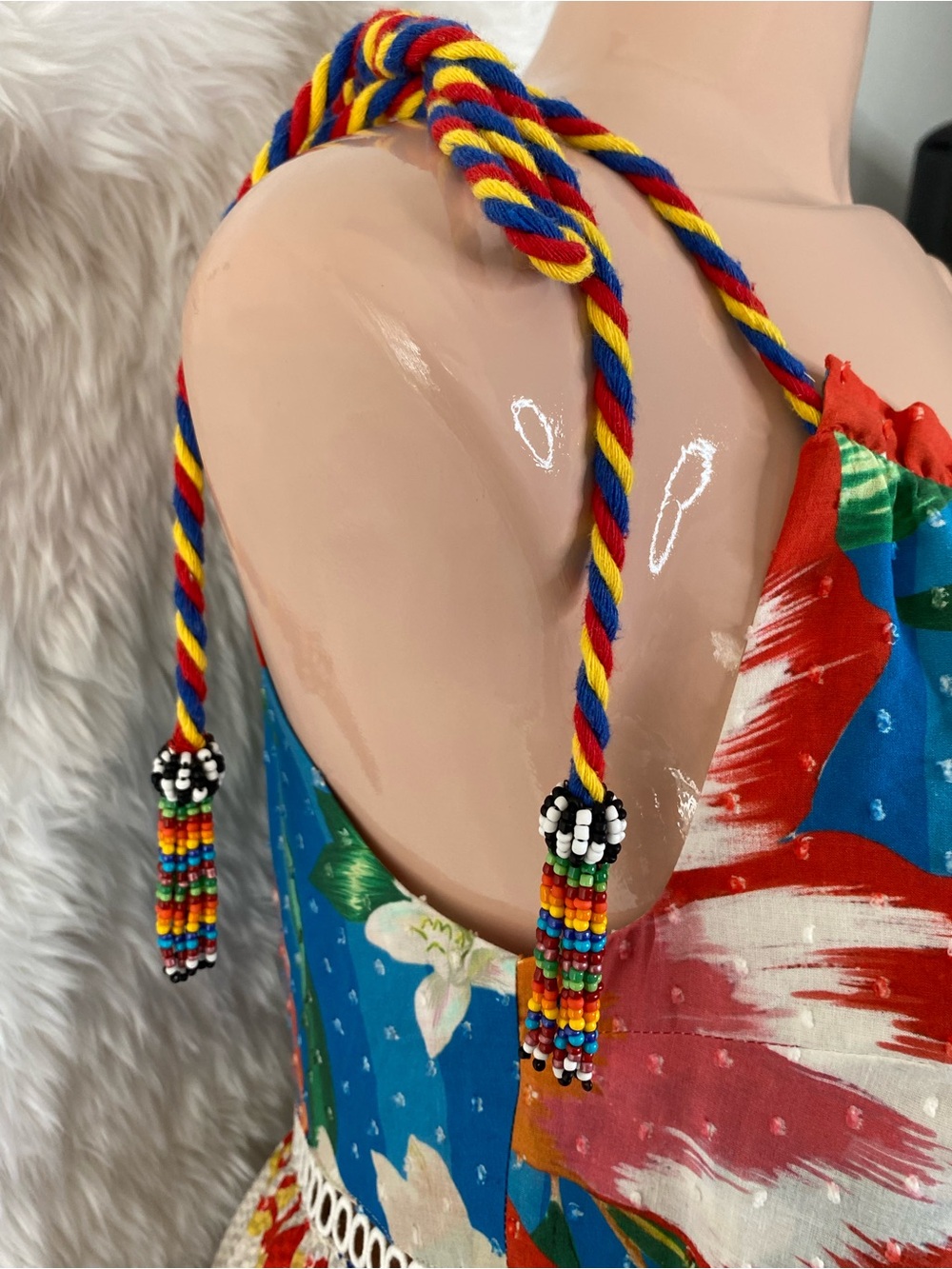 Bohemian Multi-Color Tiered Maxi Dress - Picture 3 of 16
